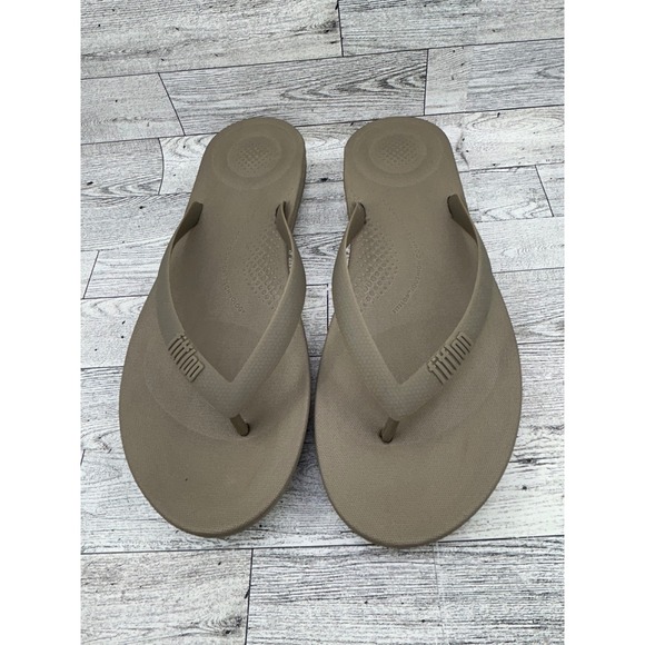 FitFlop iQushion Ergonomic Flip Flops Tan Brown‎ Men Size 13 US 47 EU 12 UK main image 4